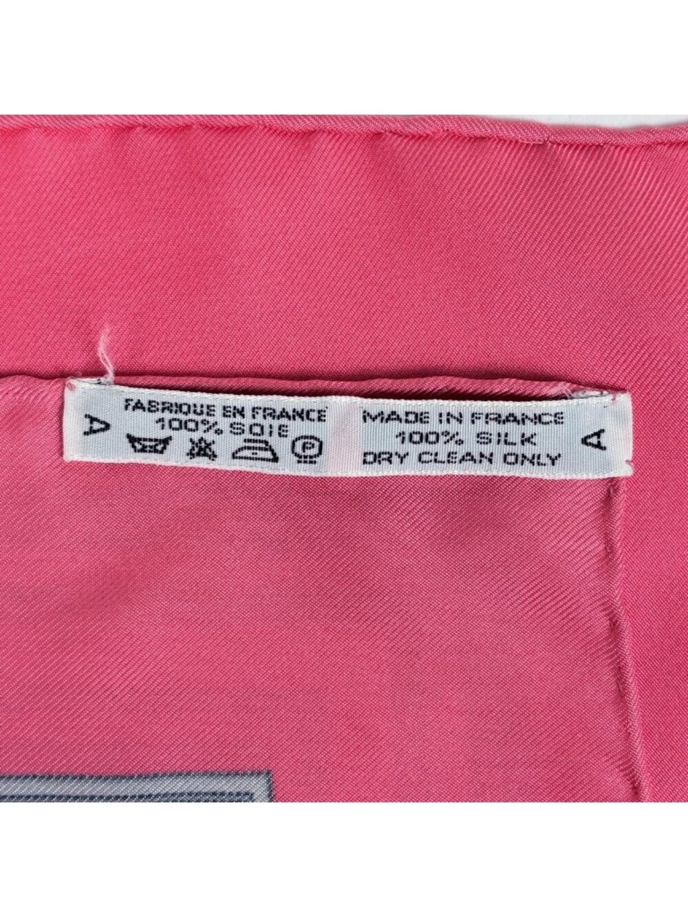Hermes Carre 90 les Tuileries Roulis Park Scarf Silk Pink Gray - Picture 2 of 3